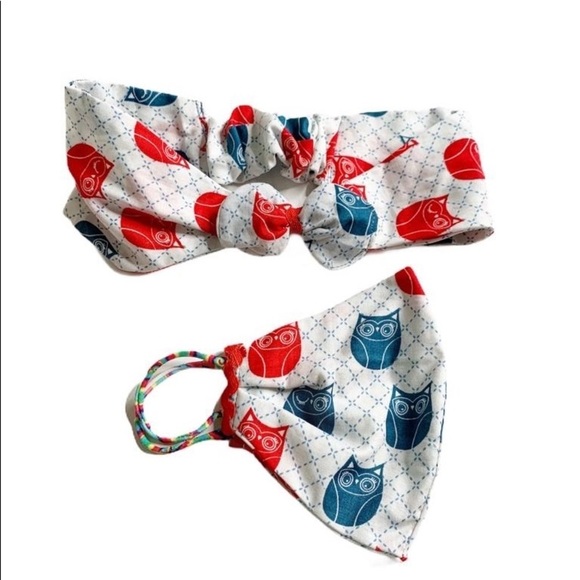 Handmade Face Mask set with head band included! - Picture 3 of 6